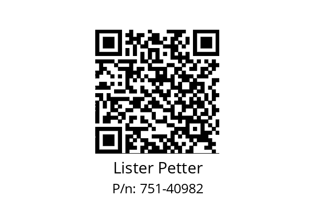   Lister Petter 751-40982