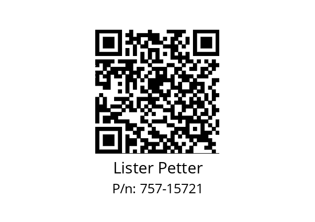   Lister Petter 757-15721