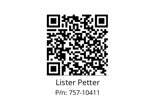   Lister Petter 757-10411