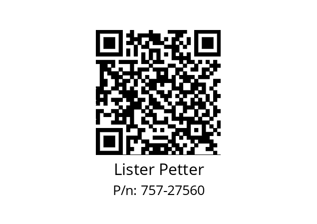   Lister Petter 757-27560