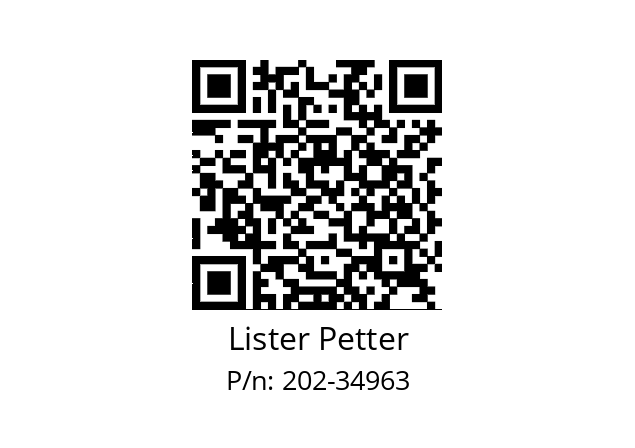   Lister Petter 202-34963