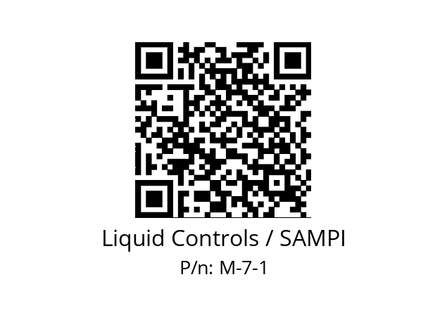   Liquid Controls / SAMPI M-7-1