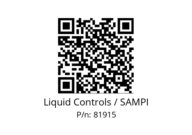   Liquid Controls / SAMPI 81915