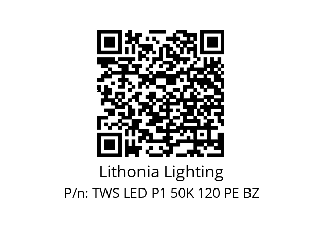   Lithonia Lighting TWS LED P1 50K 120 PE BZ