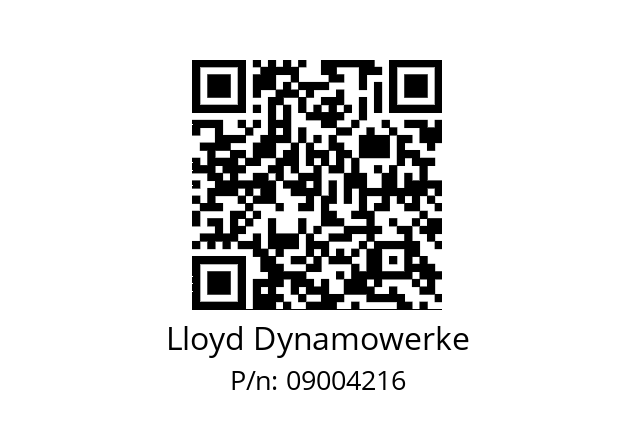   Lloyd Dynamowerke 09004216