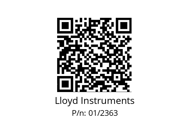   Lloyd Instruments 01/2363