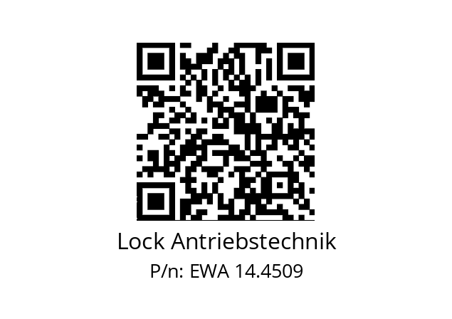   Lock Antriebstechnik EWA 14.4509