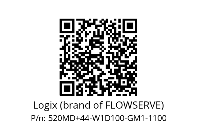   Logix (brand of FLOWSERVE) 520MD+44-W1D100-GM1-1100