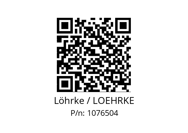   Löhrke / LOEHRKE 1076504