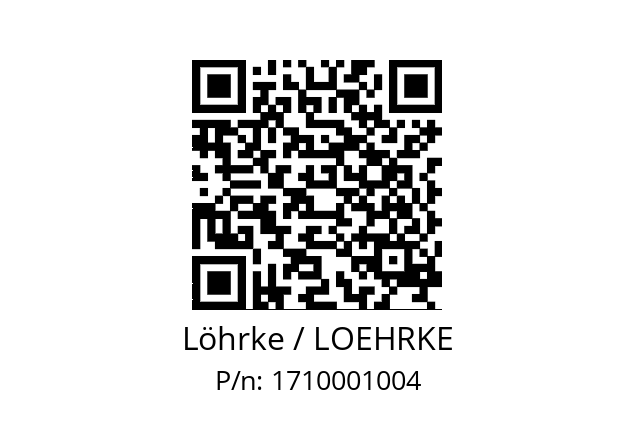   Löhrke / LOEHRKE 1710001004