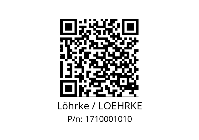   Löhrke / LOEHRKE 1710001010