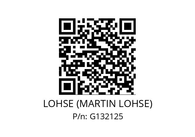   LOHSE (MARTIN LOHSE) G132125