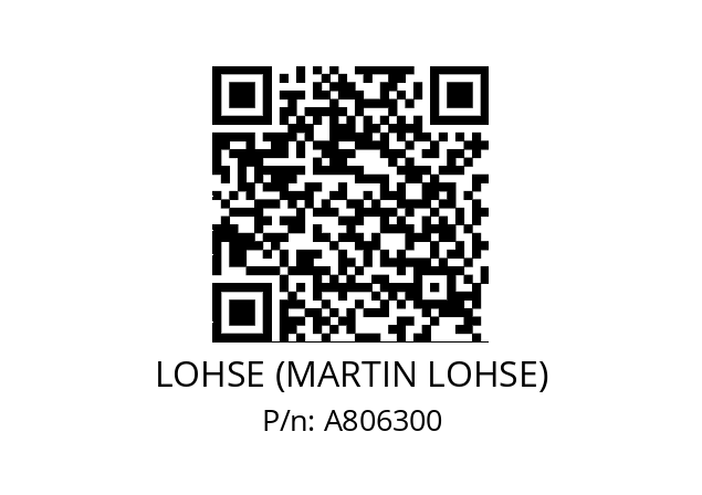   LOHSE (MARTIN LOHSE) A806300