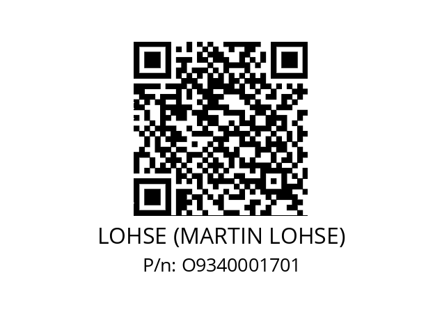   LOHSE (MARTIN LOHSE) O9340001701