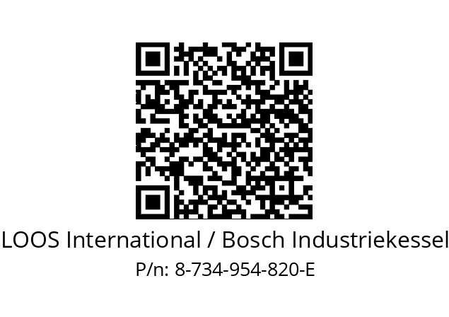   LOOS International / Bosch Industriekessel 8-734-954-820-E