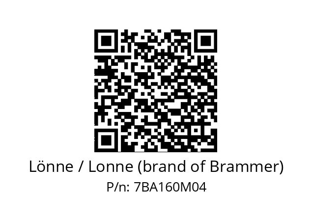   Lönne / Lonne (brand of Brammer) 7BA160M04