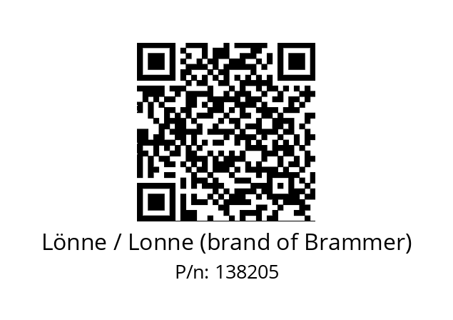   Lönne / Lonne (brand of Brammer) 138205