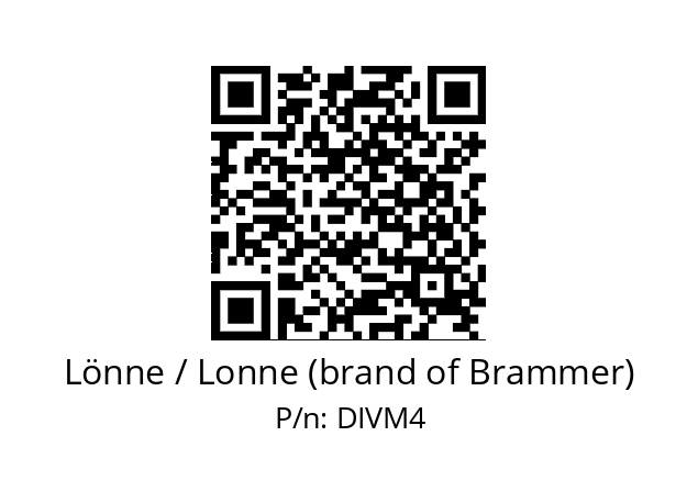   Lönne / Lonne (brand of Brammer) DIVM4