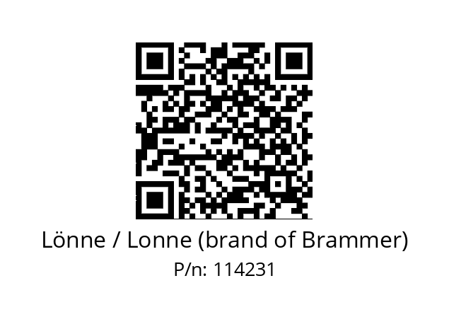   Lönne / Lonne (brand of Brammer) 114231