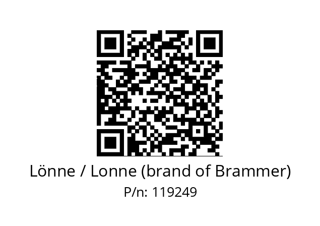   Lönne / Lonne (brand of Brammer) 119249