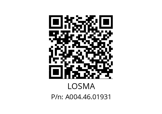   LOSMA A004.46.01931