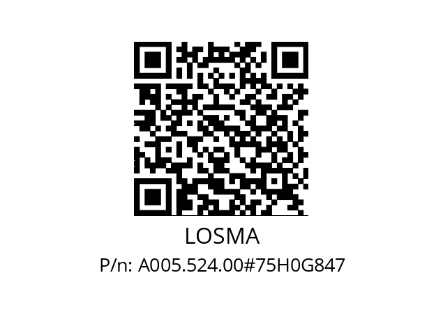   LOSMA A005.524.00#75H0G847