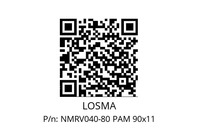   LOSMA NMRV040-80 PAM 90x11