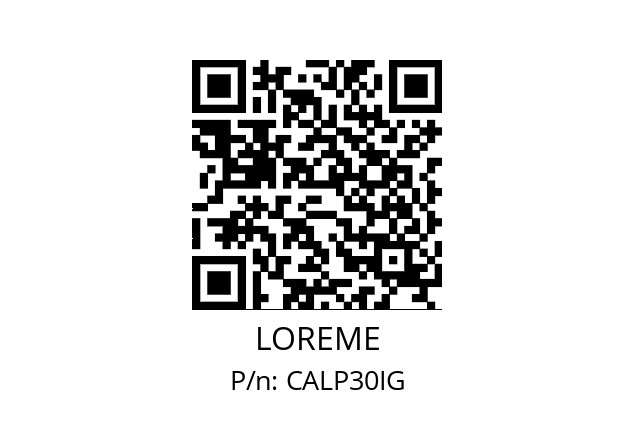   LOREME CALP30IG