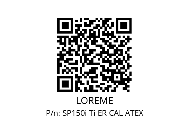   LOREME SP150i Ti ER CAL ATEX