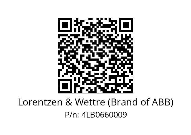   Lorentzen & Wettre (Brand of ABB) 4LB0660009