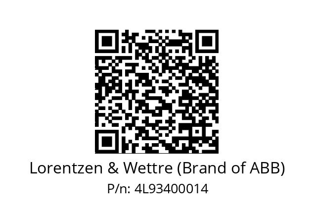   Lorentzen & Wettre (Brand of ABB) 4L93400014