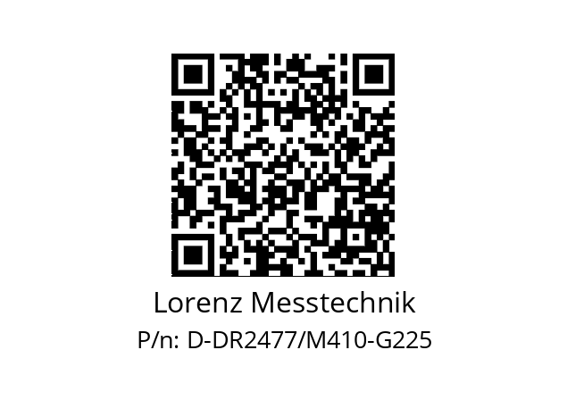   Lorenz Messtechnik D-DR2477/M410-G225