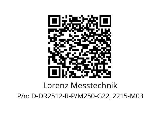   Lorenz Messtechnik D-DR2512-R-P/M250-G22_2215-M03