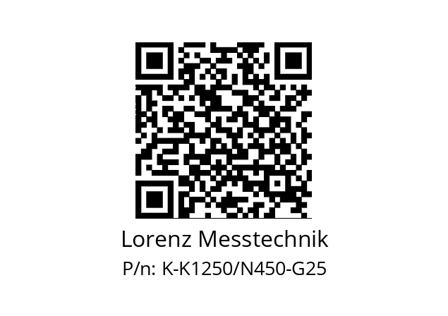   Lorenz Messtechnik K-K1250/N450-G25