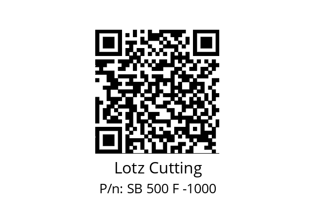   Lotz Cutting SB 500 F -1000