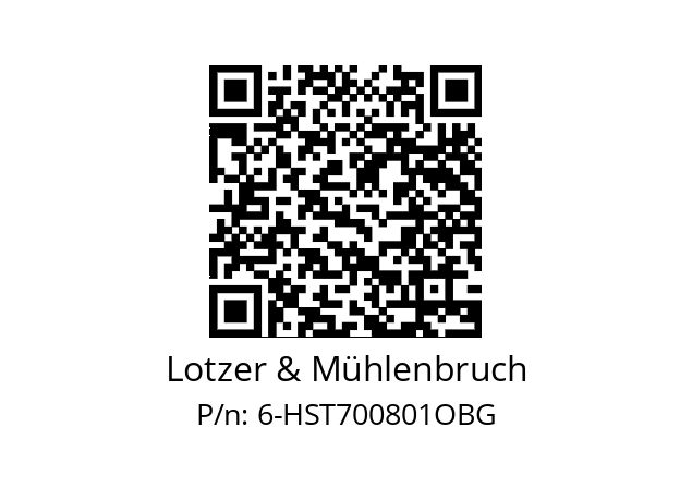   Lotzer & Mühlenbruch 6-HST700801OBG