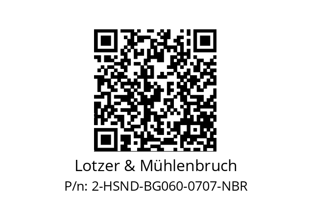   Lotzer & Mühlenbruch 2-HSND-BG060-0707-NBR