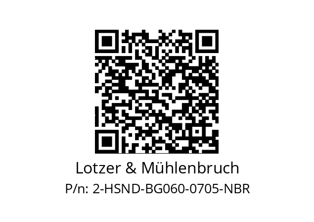   Lotzer & Mühlenbruch 2-HSND-BG060-0705-NBR