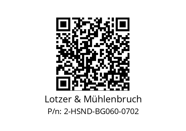   Lotzer & Mühlenbruch 2-HSND-BG060-0702