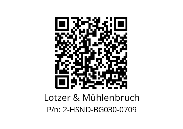   Lotzer & Mühlenbruch 2-HSND-BG030-0709