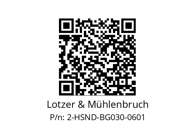   Lotzer & Mühlenbruch 2-HSND-BG030-0601