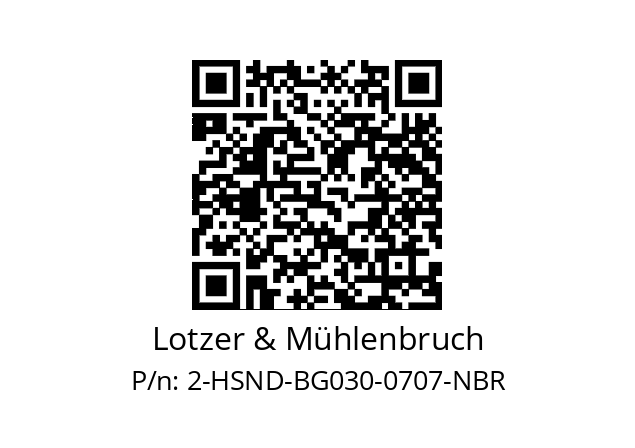   Lotzer & Mühlenbruch 2-HSND-BG030-0707-NBR