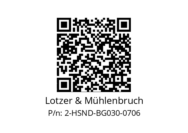   Lotzer & Mühlenbruch 2-HSND-BG030-0706