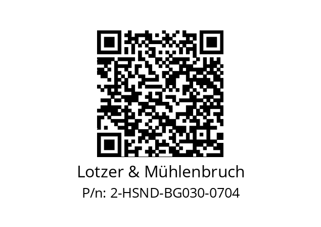   Lotzer & Mühlenbruch 2-HSND-BG030-0704