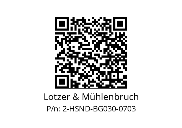   Lotzer & Mühlenbruch 2-HSND-BG030-0703