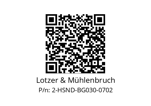   Lotzer & Mühlenbruch 2-HSND-BG030-0702