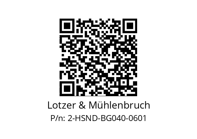   Lotzer & Mühlenbruch 2-HSND-BG040-0601