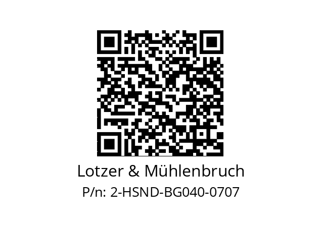   Lotzer & Mühlenbruch 2-HSND-BG040-0707