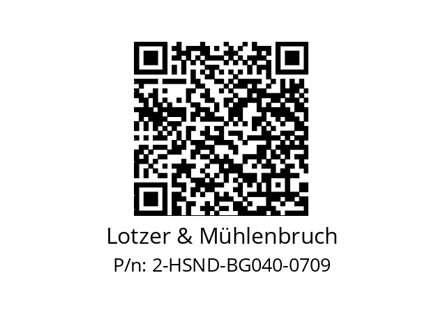   Lotzer & Mühlenbruch 2-HSND-BG040-0709