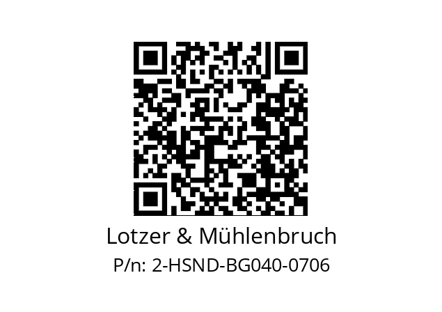   Lotzer & Mühlenbruch 2-HSND-BG040-0706